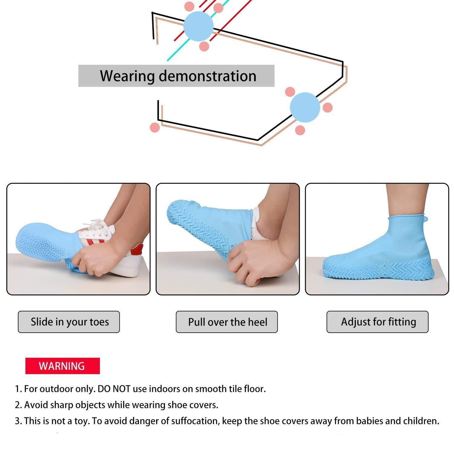 Silicone Shoe Covers: Reusable, Waterproof, Anti-Skid Protection