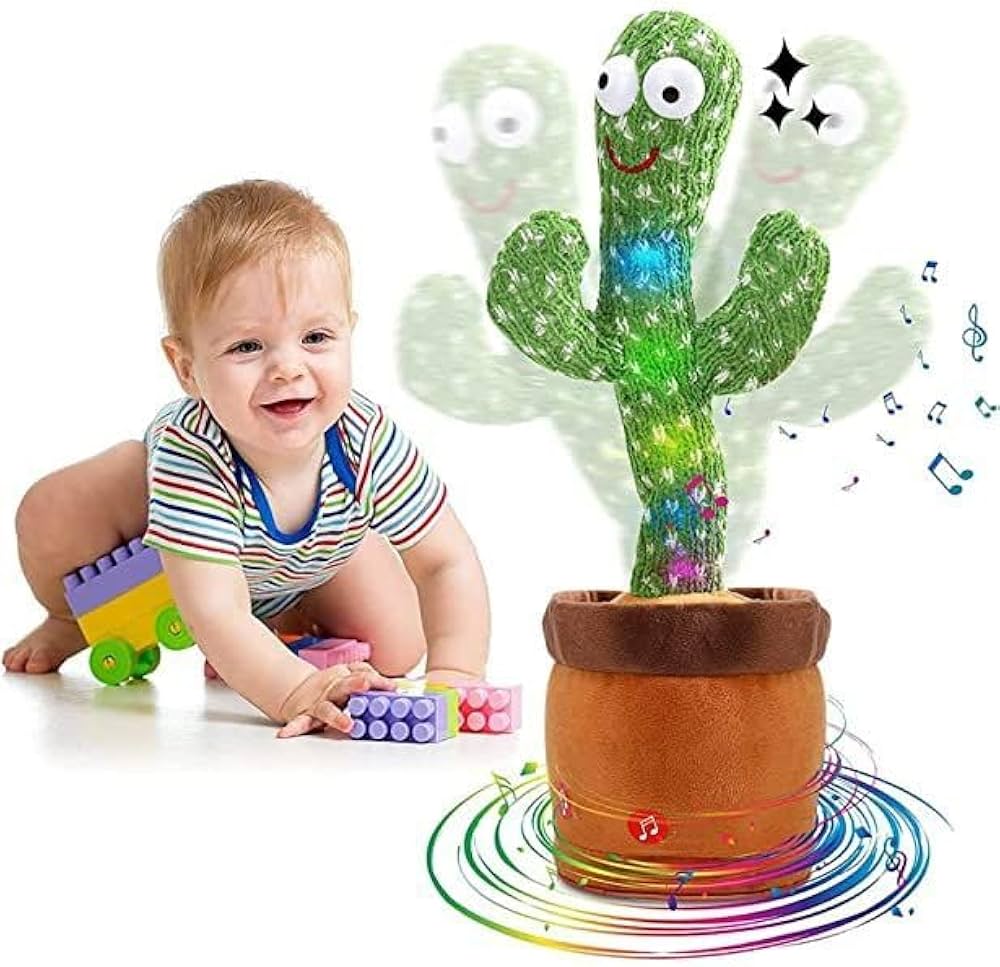 LED Musical Dancing Cactus with Mimicry for Kids