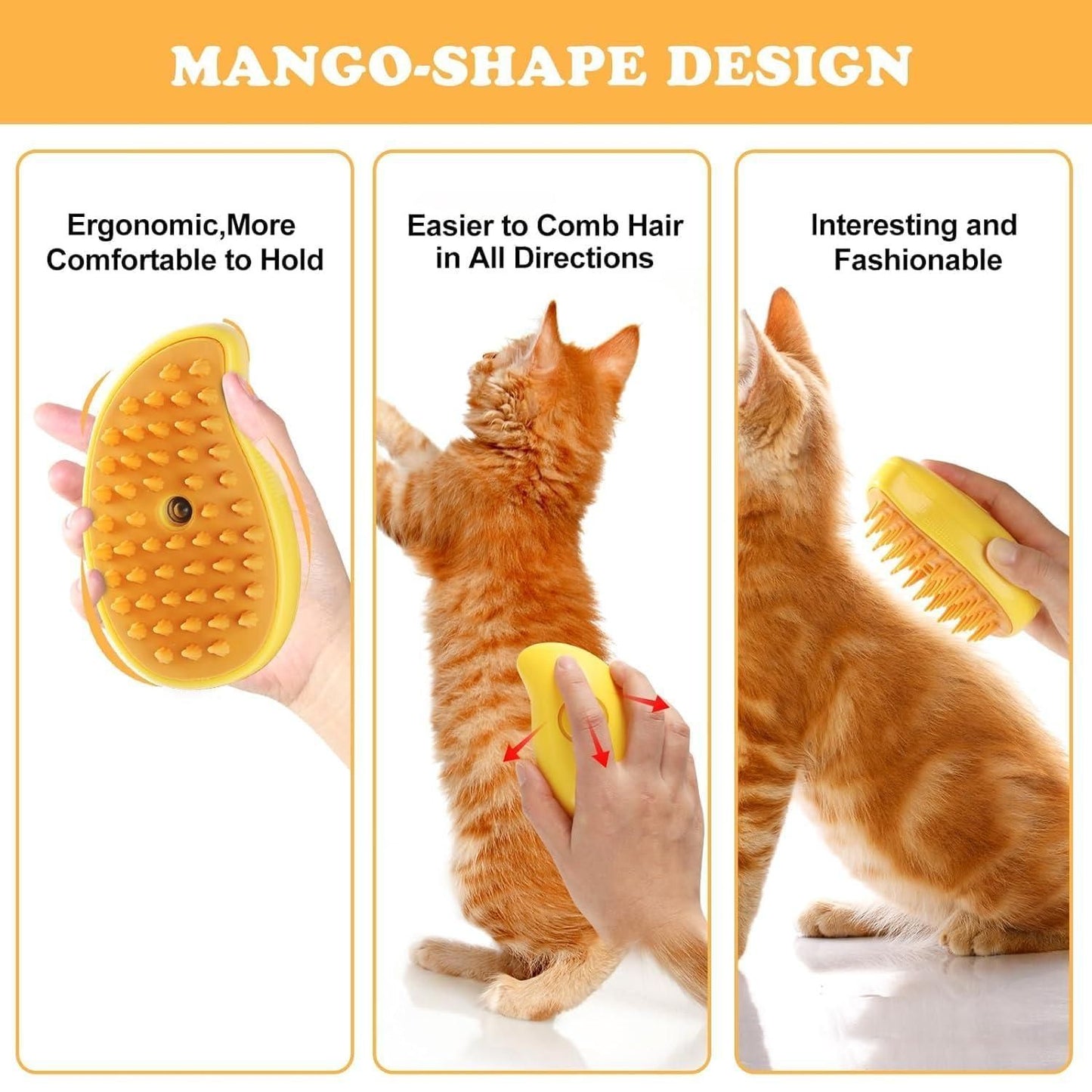 Pet Steaming Hair Brush & Massager