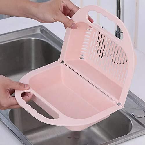 Space-Saving Solution: Foldable Sink Strainer Basket Duo (Pack of 2)