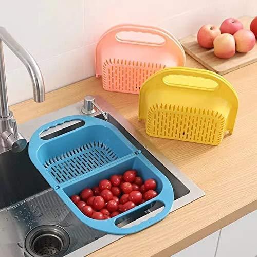 Space-Saving Solution: Foldable Sink Strainer Basket Duo (Pack of 2)