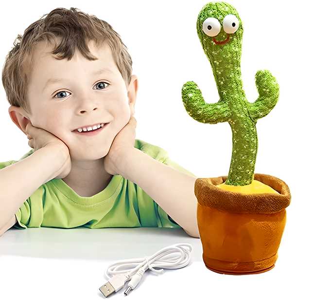 LED Musical Dancing Cactus with Mimicry for Kids