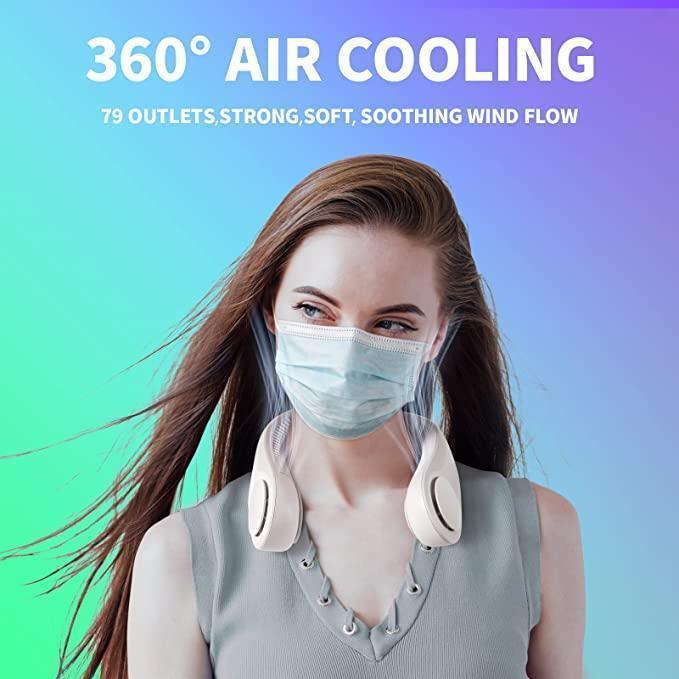 Stay Cool Anywhere: Portable Bladeless Neck Fan