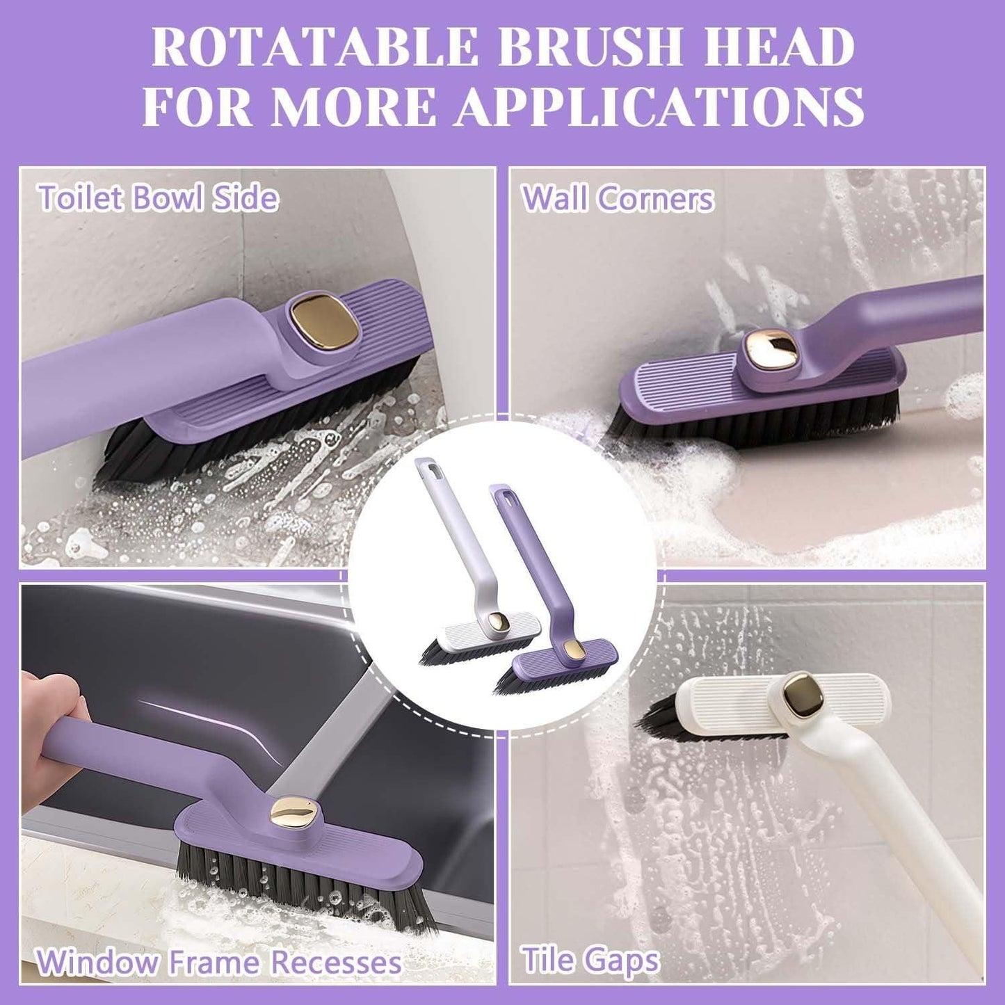 Effortless Cleaning: Rotating Brush for Multi-Purpose Use