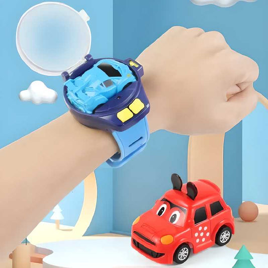 Mini Watch Car Toy – Speed Up Remote Control with USB Recharge