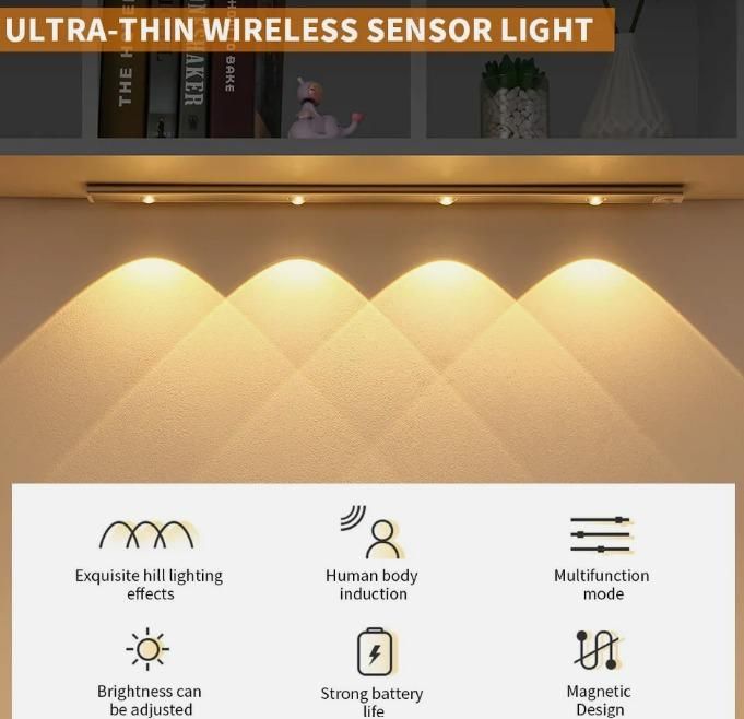 Rechargeable LED Cabinet with Motion Detection