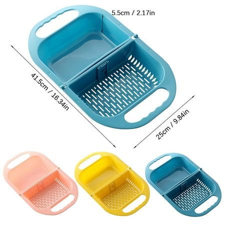 Space-Saving Solution: Foldable Sink Strainer Basket Duo (Pack of 2)