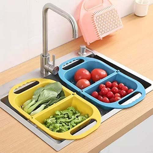 Space-Saving Solution: Foldable Sink Strainer Basket Duo (Pack of 2)