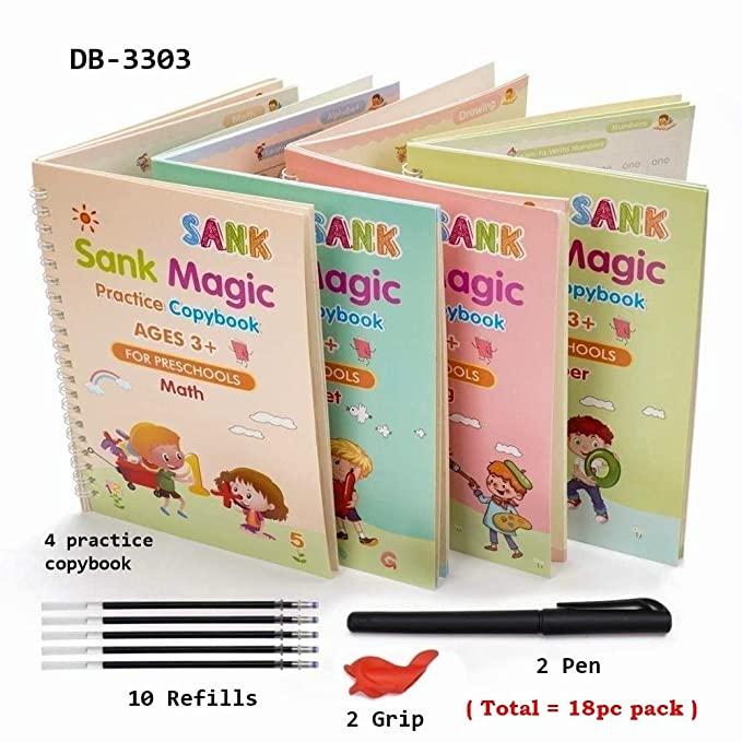 Learn and Number Tracing Magic Practice Copybook