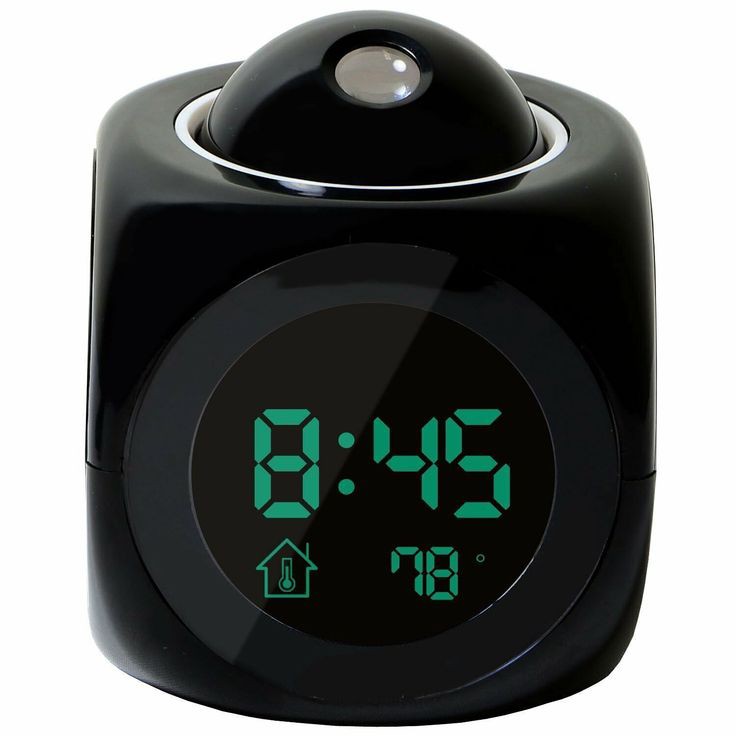 Smart Wake-Up: Digital LCD Talking Alarm Clock with LCD Projector